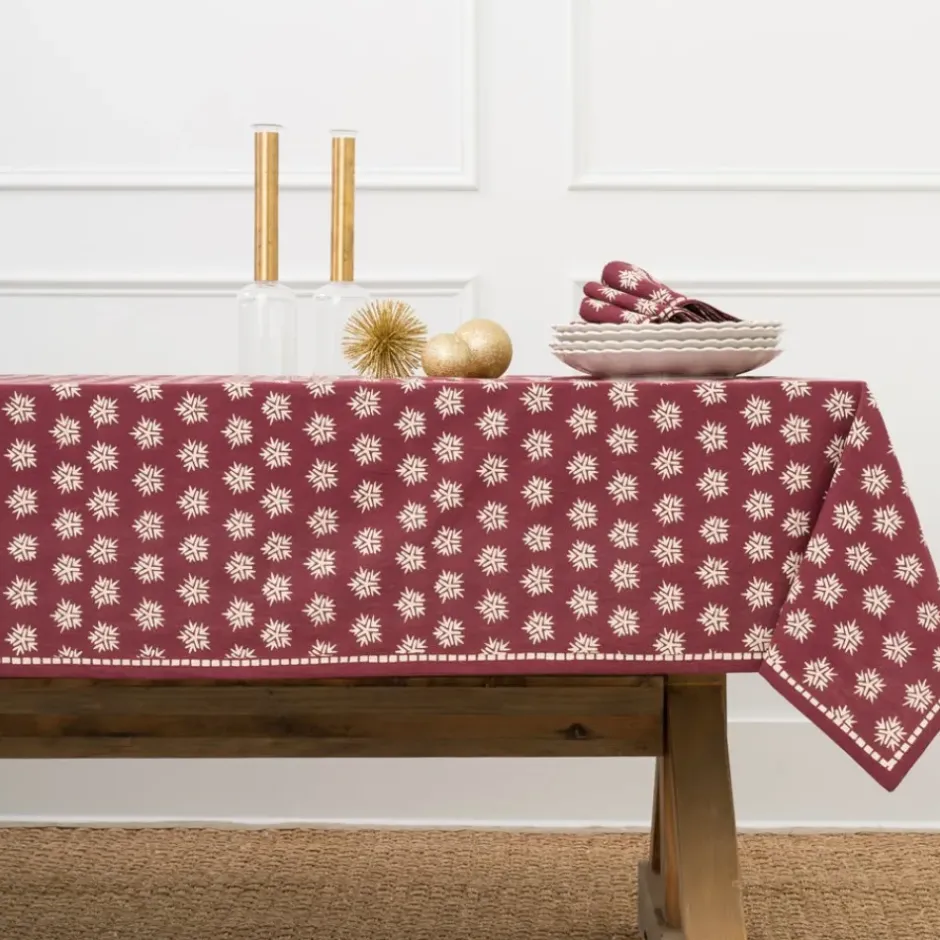 Pomegranate Inc India Hicks Home Sparks Oxblood Tablecloth^ Tablecloths