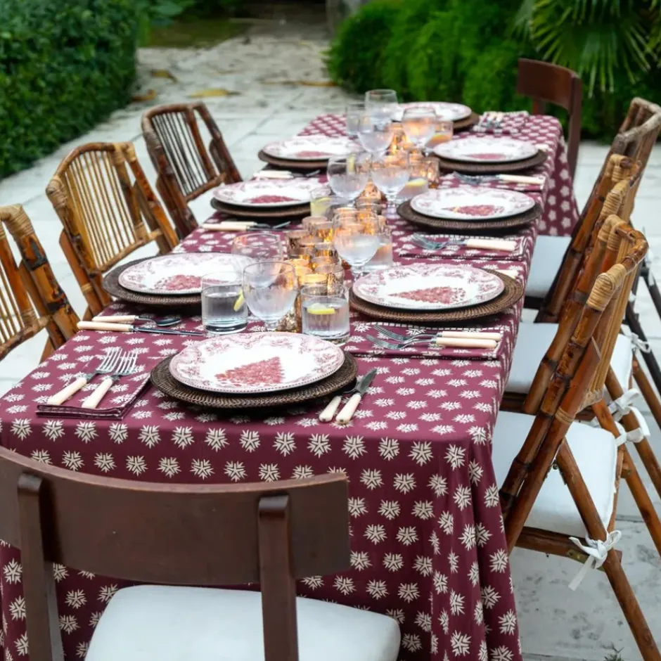 Pomegranate Inc India Hicks Home Sparks Oxblood Tablecloth^ Tablecloths