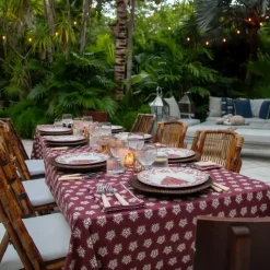 Pomegranate Inc India Hicks Home Sparks Oxblood Tablecloth^ Tablecloths
