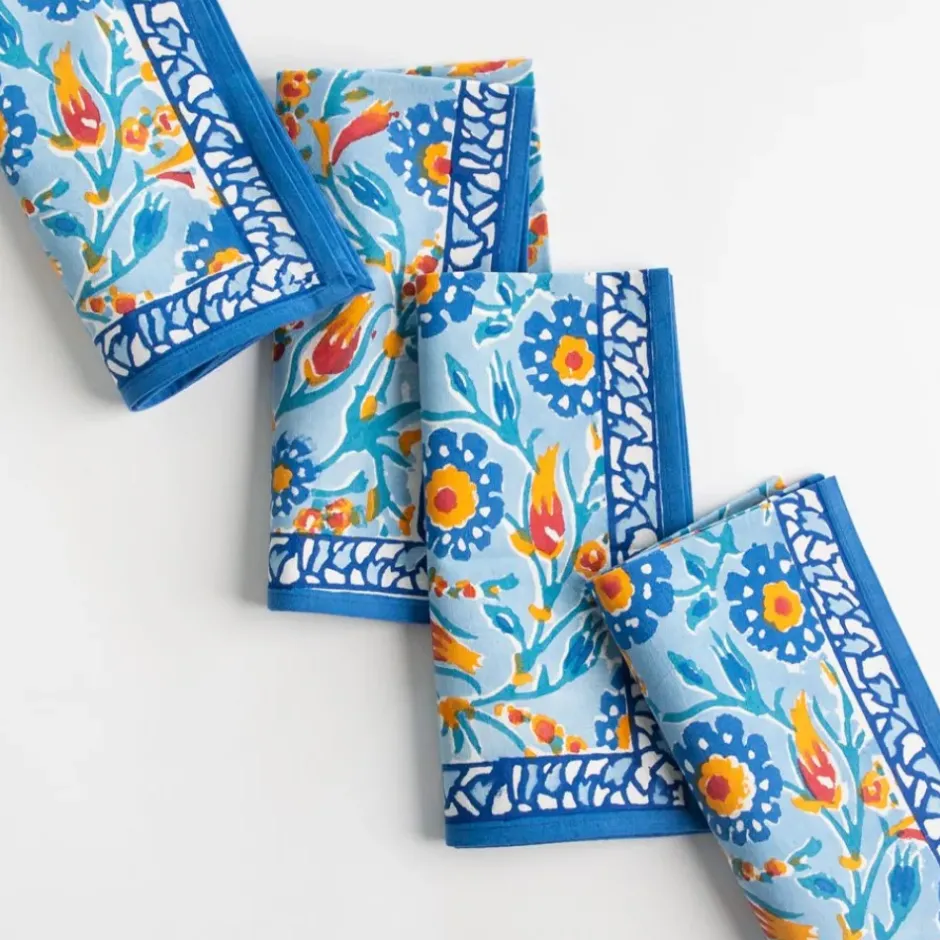 Pomegranate Inc Iznik Blue Napkin | Set of 4^ Napkins