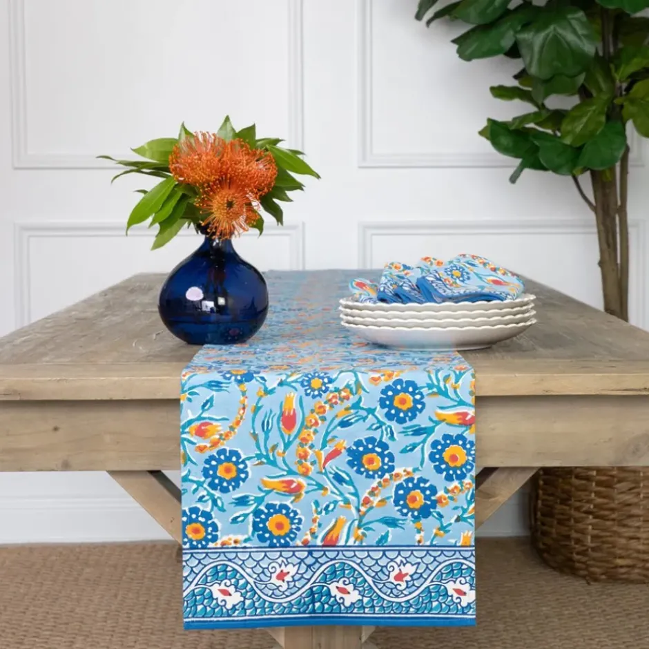 Pomegranate Inc Iznik Blue Table Runner^ Table Runners