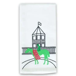 Pomegranate Inc Kentucky Derby Winner's Circle Embroidered Tea Towels^ Tea Towels