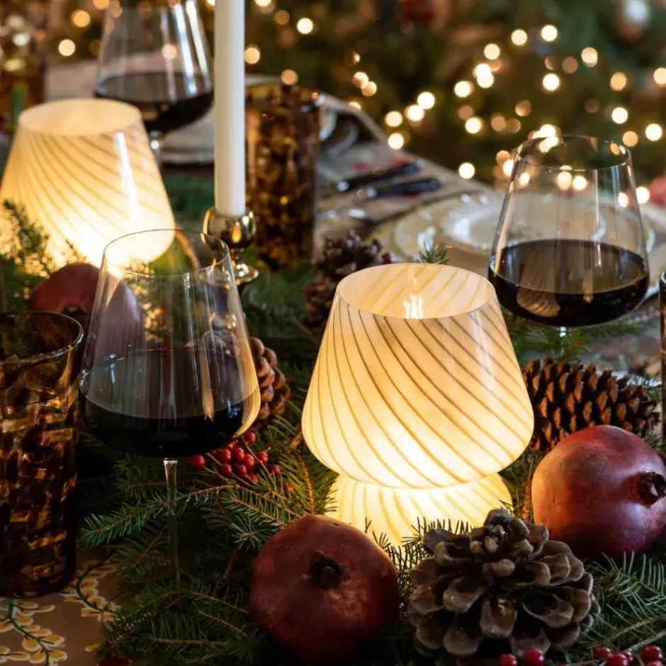 Pomegranate Inc Latte Joyful Lamp^ Candle Holders, Vases & Lamps