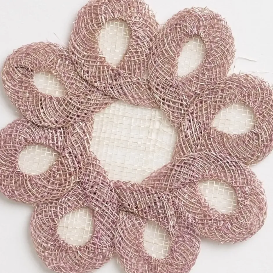 Pomegranate Inc Lavender Woven Doodles Coaster | Set of 4^ Woven Placemats