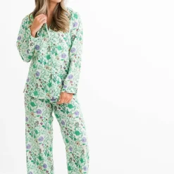 Pomegranate Inc Mila Floral Emerald Pajama Top^ Loungewear & Accessories