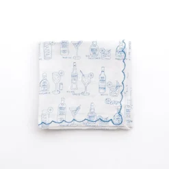 Pomegranate Inc Mixed Drink Printed Linen Cocktail Napkins | Set of 6^ Cocktail Napkins