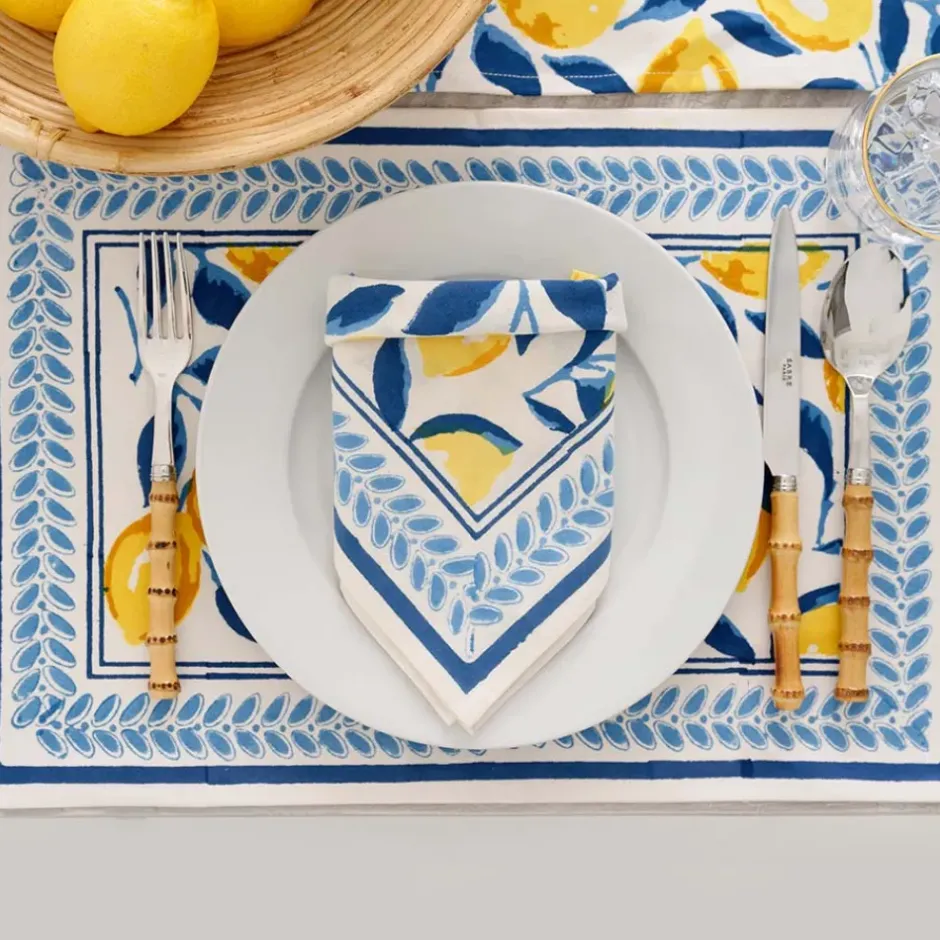 Pomegranate Inc Mod Lemon Placemats | Set of 4^ Printed Placemats