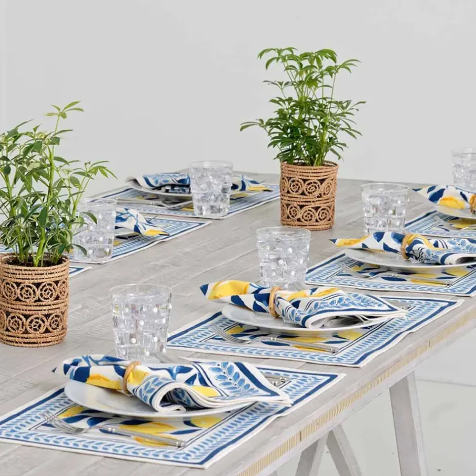 Pomegranate Inc Mod Lemon Placemats | Set of 4^ Printed Placemats