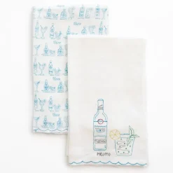 Pomegranate Inc Mojito Linen Tea Towels^ Tea Towels