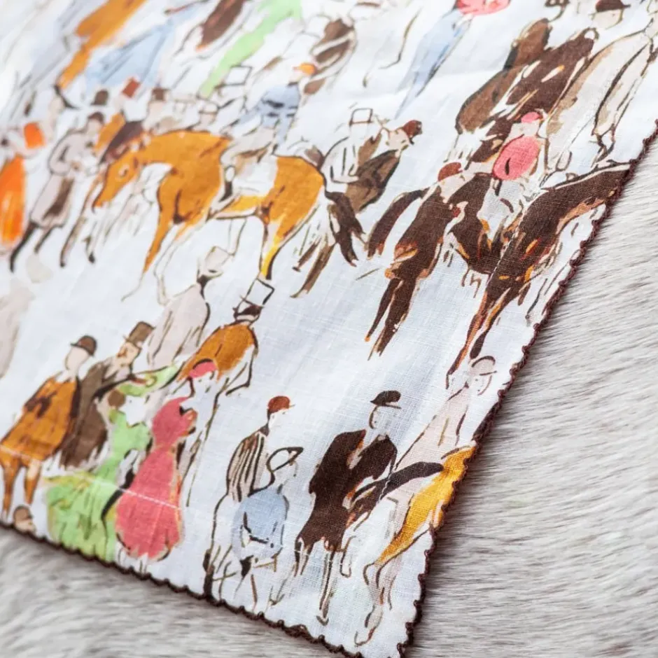 Pomegranate Inc Paddock Scene Linen Napkin^ Napkins