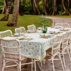 Pomegranate Inc Palms & Pineapples Tablecloth^ Tablecloths
