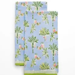 Pomegranate Inc Palms & Pineapples Tea Towels^ Tea Towels