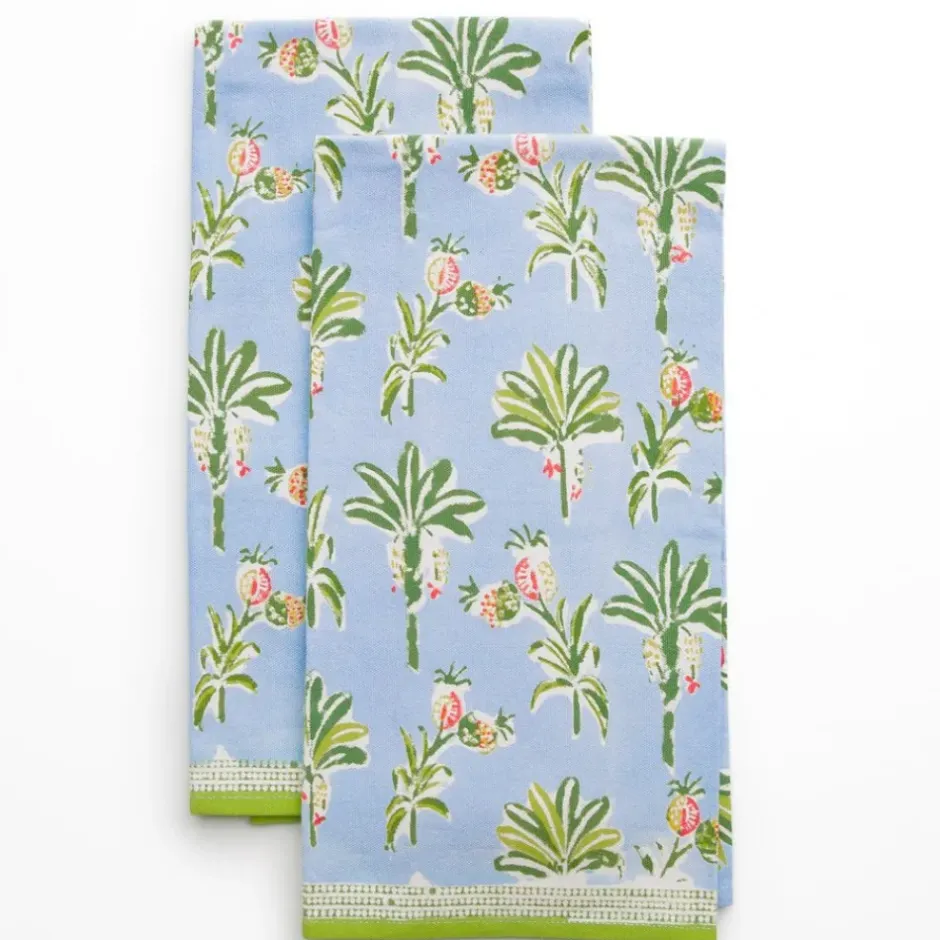Pomegranate Inc Palms & Pineapples Tea Towels^ Tea Towels