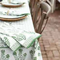 Pomegranate Inc Phlox Green Tea Towels | Set of 2^ Tea Towels