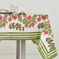 Pomegranate Inc Pom Bells Fern & Poppy Tablecloth^ Tablecloths