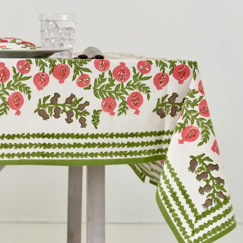 Pomegranate Inc Pom Bells Fern & Poppy Tablecloth^ Tablecloths