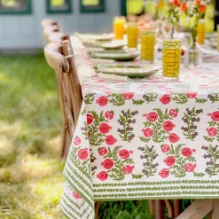 Pomegranate Inc Pom Bells Fern & Poppy Tablecloth^ Tablecloths