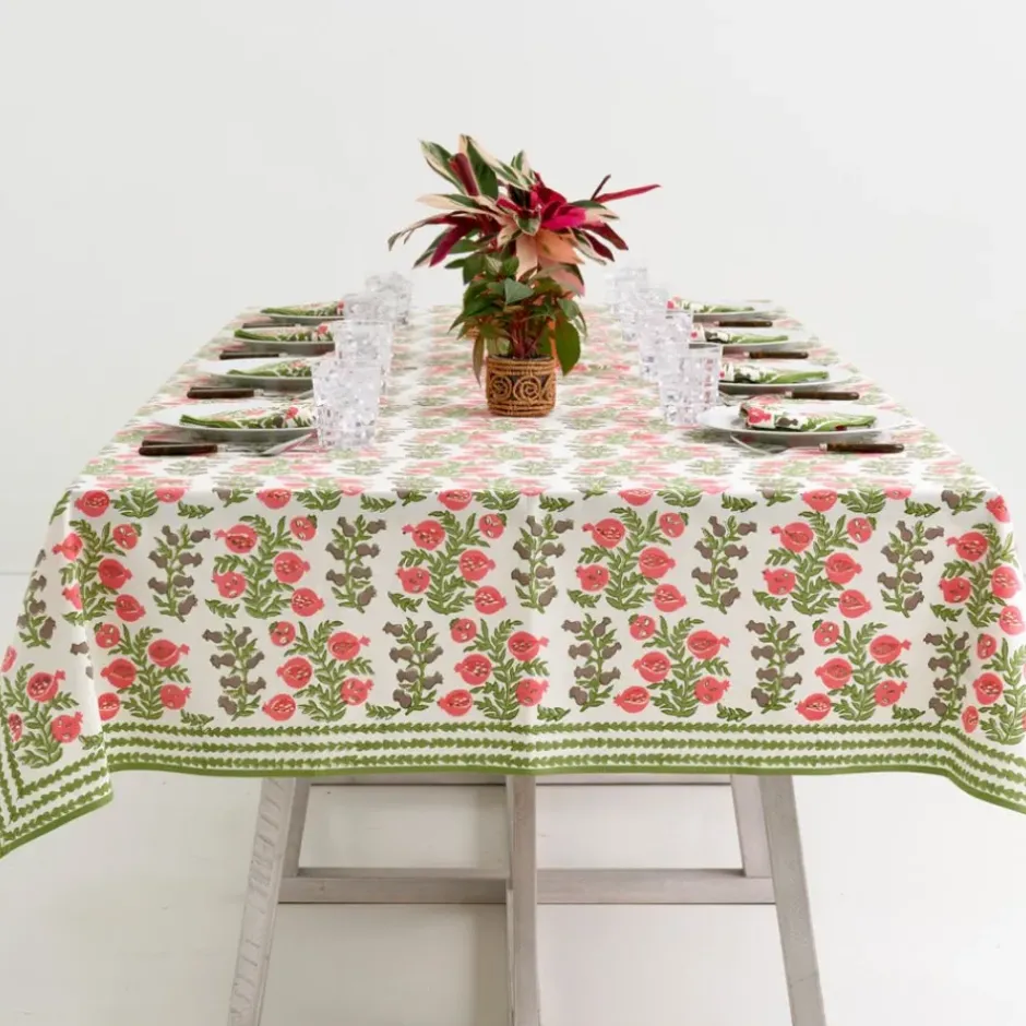 Pomegranate Inc Pom Bells Fern & Poppy Tablecloth^ Tablecloths
