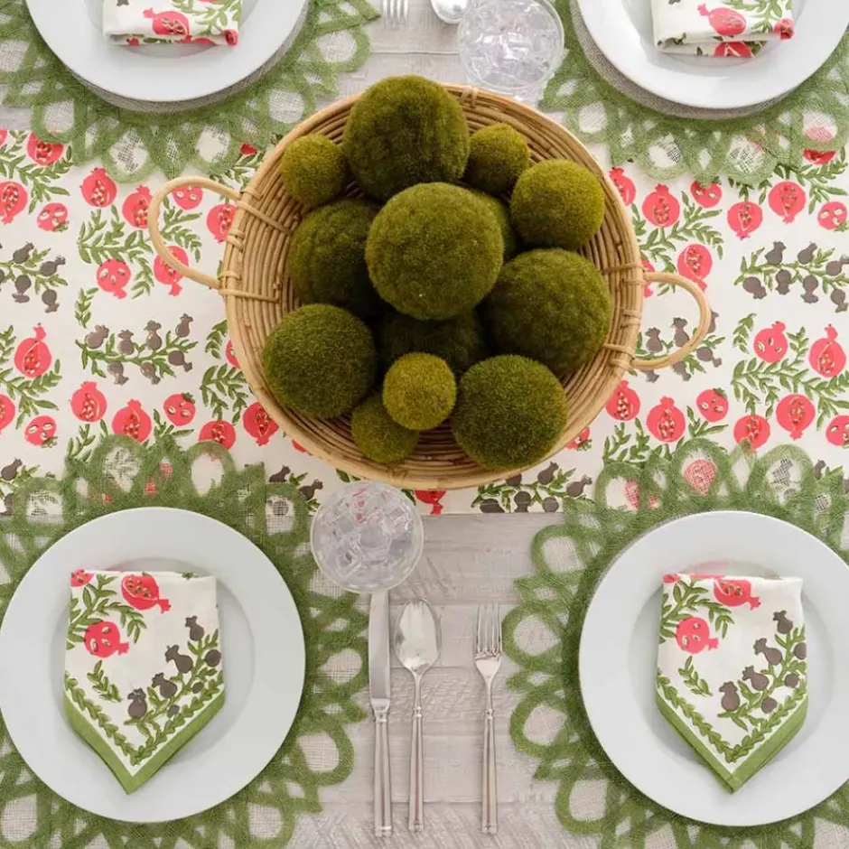 Pomegranate Inc Pom Bells Fern & Poppy Table Runner^ Table Runners