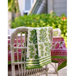Pomegranate Inc Pom Bells Green Tea Towels | Set of 2^ Tea Towels