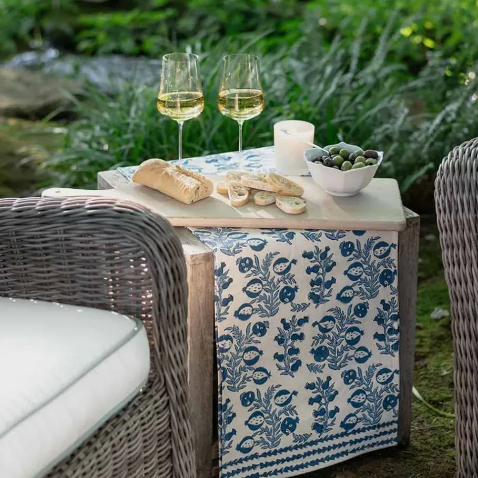 Pomegranate Inc Pom Bells Wedgewood Table Runner^ Table Runners