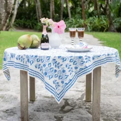 Pomegranate Inc Pom Bells Wedgewood Tablecloth^ Tablecloths