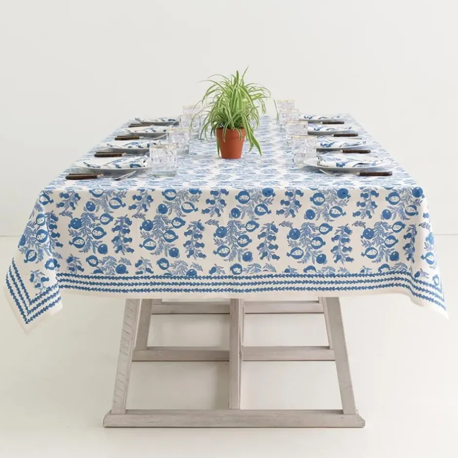 Pomegranate Inc Pom Bells Wedgewood Tablecloth^ Tablecloths