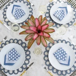 Pomegranate Inc Pom Buti Denim Napkin | Set of 4^ Napkins
