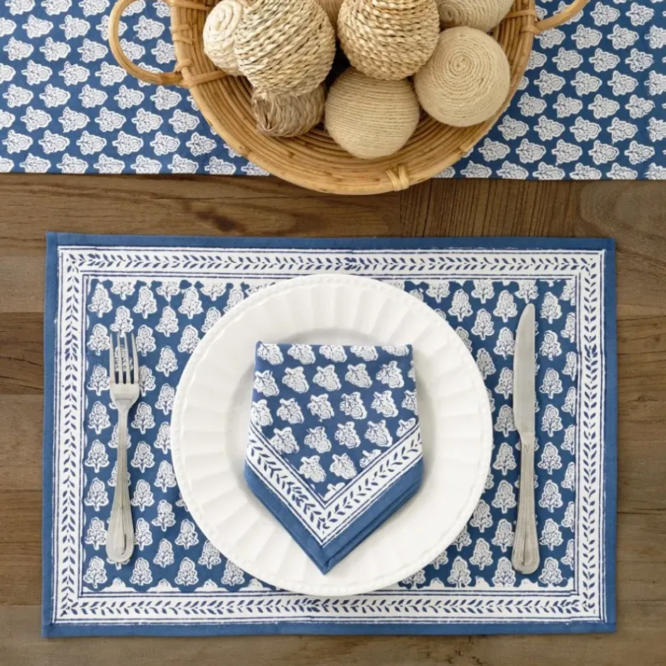 Pomegranate Inc Pom Buti Denim Placemat | Set of 4^ Printed Placemats
