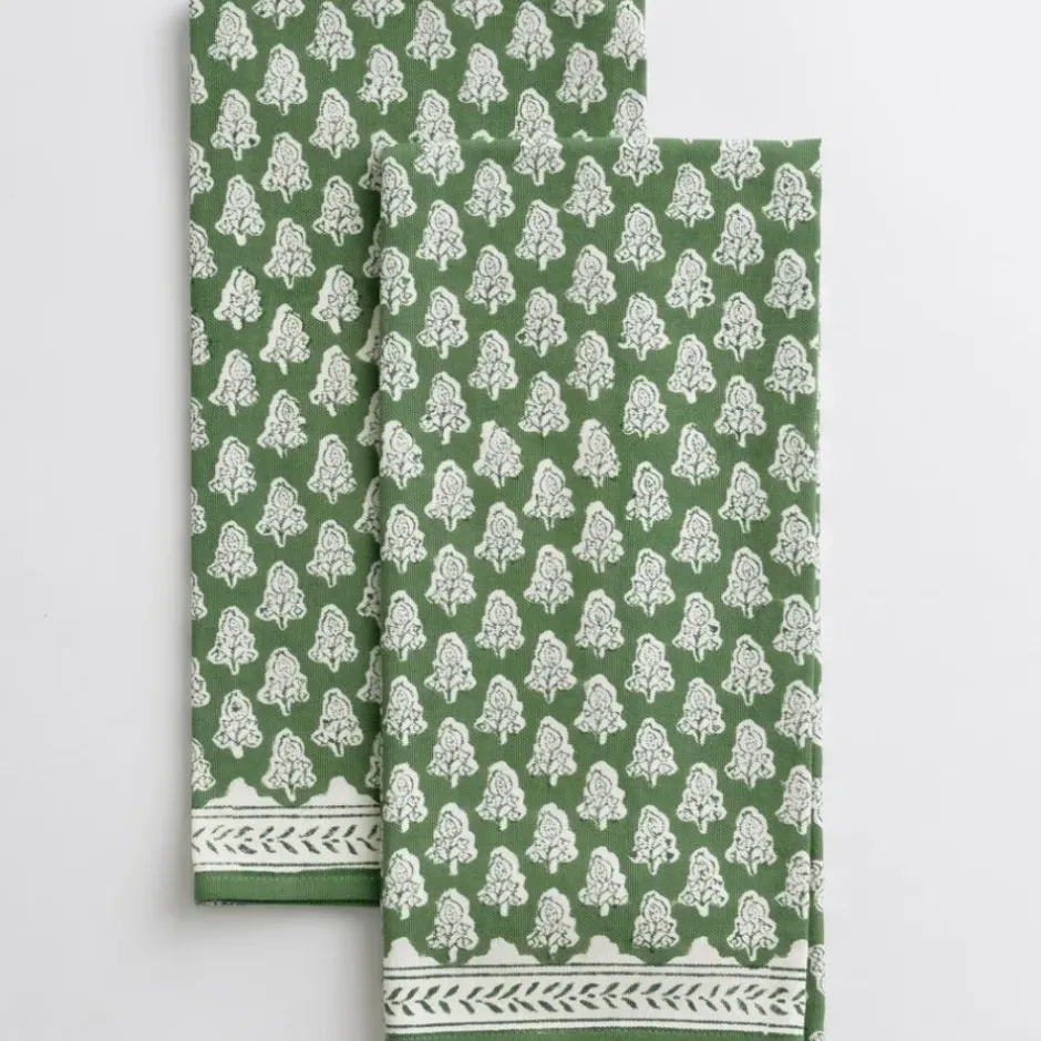 Pomegranate Inc Pom Buti Green Tea Towels^ Tea Towels