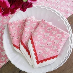 Pomegranate Inc Pom Buti Pink Napkin | Set of 4^ Napkins
