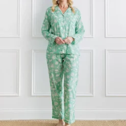 Pomegranate Inc Pomegranate | Morning Meadow Green Pajama Set^ Loungewear & Accessories