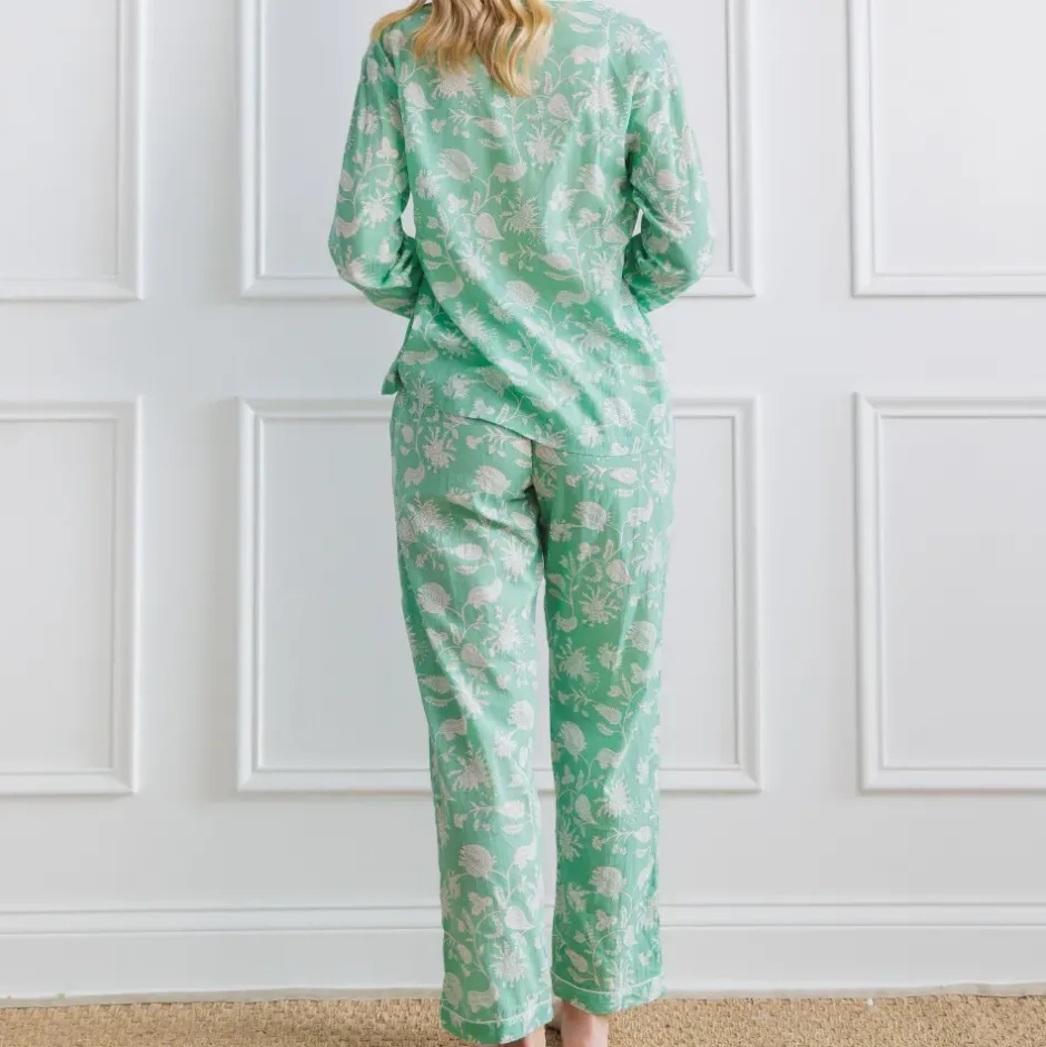 Pomegranate Inc Pomegranate | Morning Meadow Green Pajama Set^ Loungewear & Accessories