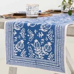 Pomegranate Inc Pomegranate Blue | Table Runner^ Table Runners