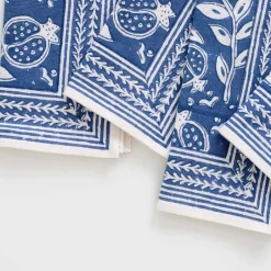 Pomegranate Inc Pomegranate Blue Napkin | Set of 4^ Napkins