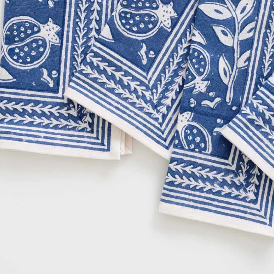 Pomegranate Inc Pomegranate Blue Napkin | Set of 4^ Napkins