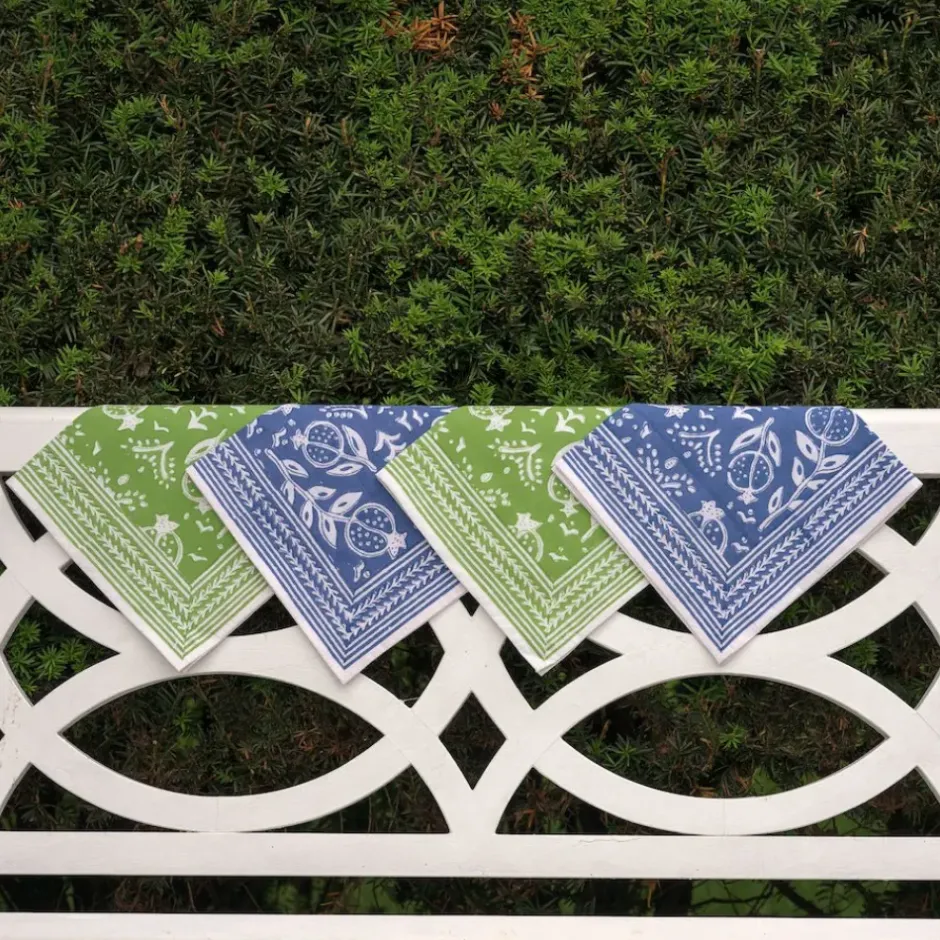 Pomegranate Inc Pomegranate Blue Napkin | Set of 4^ Napkins