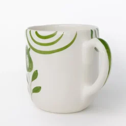 Pomegranate Inc Pomegranate Crest Green Mug | Set of 2^ Dinnerware