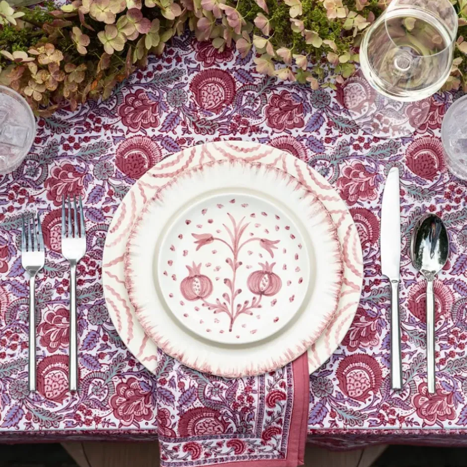Pomegranate Inc Pomegranate Duet Rose Appetizer Plate | Set of 4^ Dinnerware