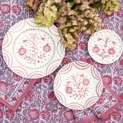 Pomegranate Inc Pomegranate Duet Rose Salad Plate | Set of 2^ Dinnerware