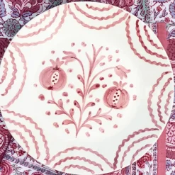 Pomegranate Inc Pomegranate Duet Rose Salad Plate | Set of 2^ Dinnerware