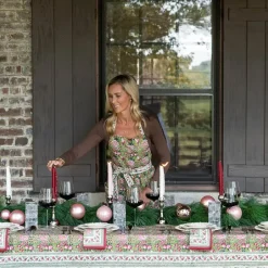 Pomegranate Inc Pomegranate Garden Wine & Rose Tablecloth^ Tablecloths