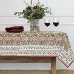 Pomegranate Inc Pomegranate Garden Wine & Rose Tablecloth^ Tablecloths