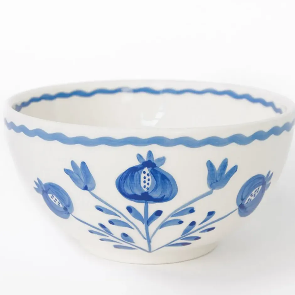 Pomegranate Inc Pomegranate Trio Sketch Cobalt Blue Bowl | Set of 2^ Dinnerware
