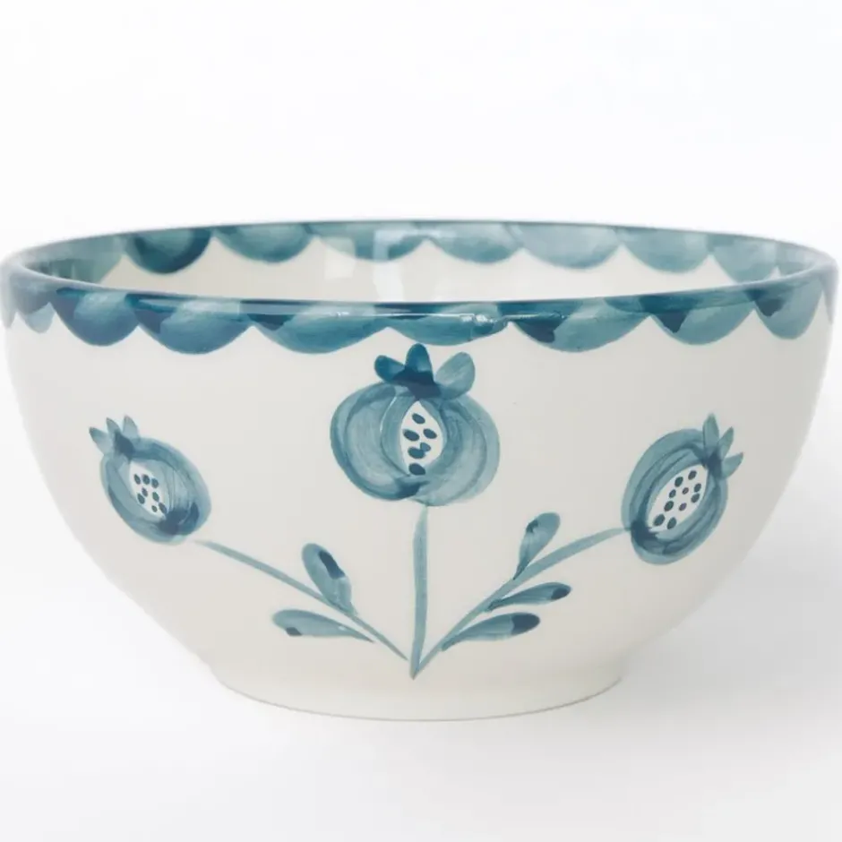 Pomegranate Inc Pomegranate Trio Vine Teal Bowl | Set of 2^ Dinnerware