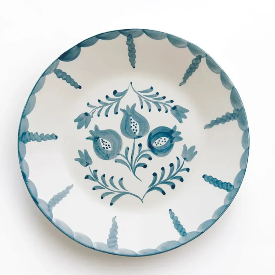 Pomegranate Inc Pomegranate Trio Vine Teal Salad Plate | Set of 2^ Dinnerware