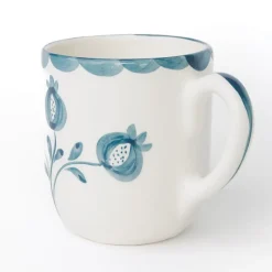 Pomegranate Inc Pomegranate Trio Vine Teal Mug | Set of 2^ Dinnerware