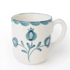 Pomegranate Inc Pomegranate Trio Vine Teal Mug | Set of 2^ Dinnerware