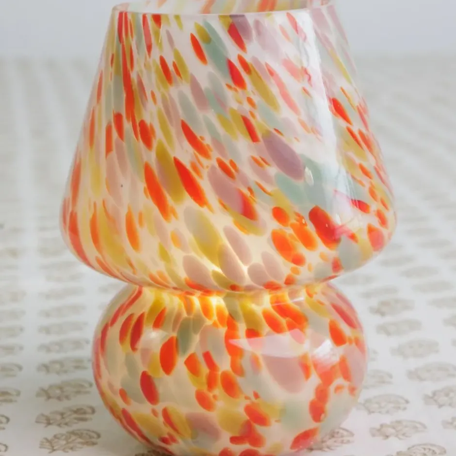 Pomegranate Inc Red & Yellow Joyful Lamp^ Candle Holders, Vases & Lamps