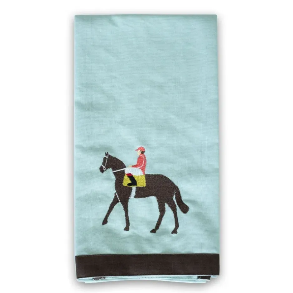 Pomegranate Inc Riders Up Horse and Jockey Tea Towels^ Tea Towels